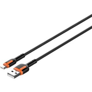 LDNIO LS532 USB-mikro USB 2m kabel (grå-orange)