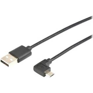 Prokord Usb-kabel 2m. Usb A Micro-usb B Sort
