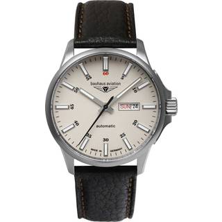 Bauhaus 2866-5 Herrenuhr Aviation Automatik Titanium 42mm 10ATM