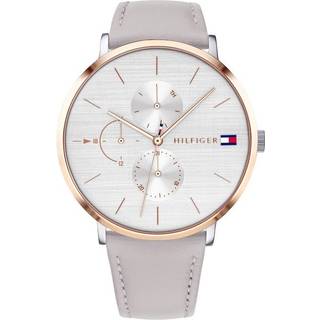 Tommy Hilfiger 1781946 Sølvfarvet/Læder Ø40 mm