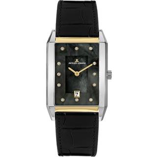 Jacques Lemans 1-2158E Damenuhr Quarz Schwarz