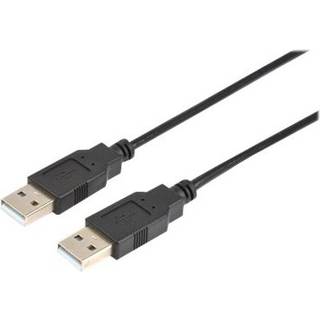 Prokord Usb-kabel 0.5m. Usb A Usb A Sort