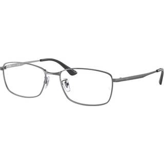 Ray - Ban Unisex RX8775D 1047 Optiske stel Titanium Grå Transparent Firkantet Normal - Grå