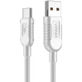 USB-C til USB-Kabel Vipfan X04, 5A, 1,2m (hvid)