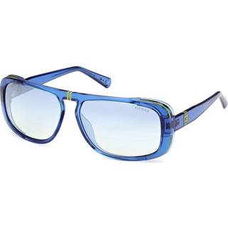 Guess GU00082 90X 62 Solbriller Mænd Blue - Transparent Blue - 62mm