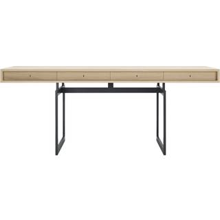 Karakter - Office Desk, Oak Top, Grey Frame - Skriveborde - Bodil Kjær