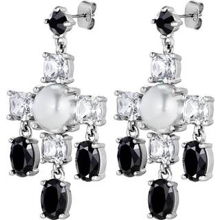 DYRBERG/KERN LEONORA ØRERING 430074 (Silver, Crystal, ONESIZE)