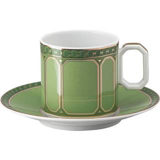 Signum Espressotasse mit Untertasse, Porzellan, Grün