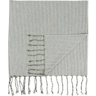 Hammam Håndklæde natur/sorte striber 100x150