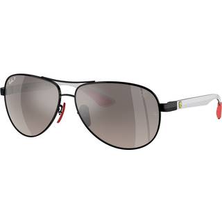 Ray - Ban Mand RB8331M F0095J Solbriller Metal Sort Grå Pilot Polariseret Spejl