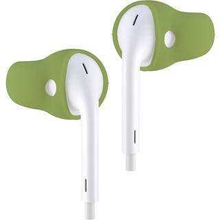 ACOUS DESIGN PUREST ?repropper d?kker anti-slip-sportsd?ksler, der er kompatible med Apple Earpods og AirPods (Olive Gray)