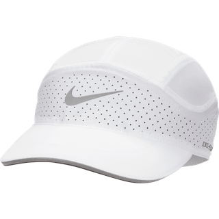 Nike Dri-Fit Advanced Fly Reflective AeroBill Cap M/L - Unisex Kasket til Løb, Hvid