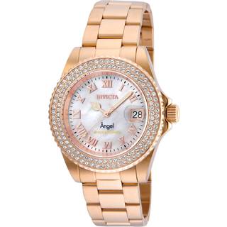 Invicta 24615 Angel Hvid/Rosaguldtonet stål Ø40 mm