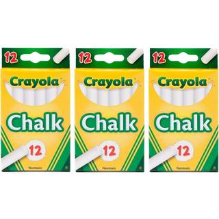 Crayola White Chalk 12 ea (Pack of 3)
