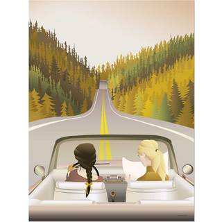 Road Trip - Plakat 30x40 cm fra ViSSEVASSE