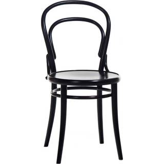 TON Ton no.14 stol Sortbejdset B123/New Finérsæde