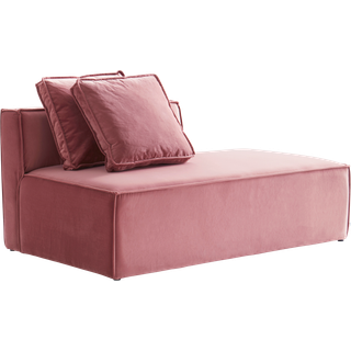 BALTIMORE sofamodul - large, med ryg venstre + 2 puder - Rosa