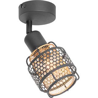 Design loftslampe sort med guld - Noud