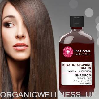 The Doctor Keratin + Arginine + Biotin Maximum Energy Keratin Shampoo For at give håret styrke og glans 355 ml - 355 ml