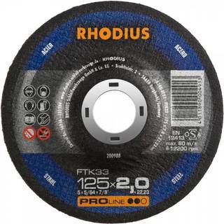 RHODIUS Skæreskive FKT 33 Ø125 mm 2,0 x 22,23 mm (200988)