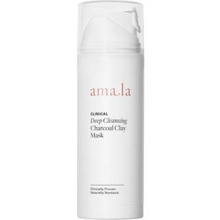 Amala Deep Cleansing Charcoal Clay Mask med bambus tr?kul marokkansk rhassoul ler og kukui olie. Anti-aging udj?vner tekstur og dekongests porer.