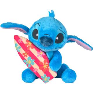 Disney Lilo & Stitch Bamse Stitch med Surfbræt 25 cm