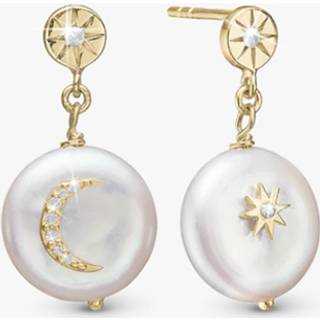 Christina Jewelry Sun & Moon forgyldte ørehængere