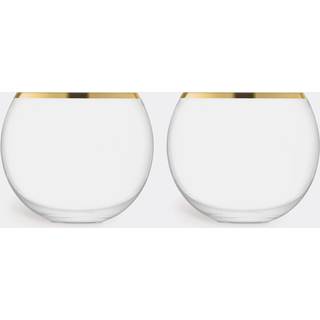 LSA International Glassware - 'Luca' tumbler, set of two in Gold Glass