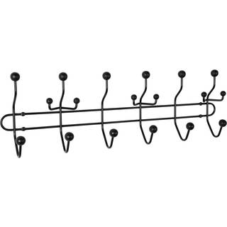 Lastein by Hoigaard Sir James Strait 6 knagerække, 79 cm, sort/sort