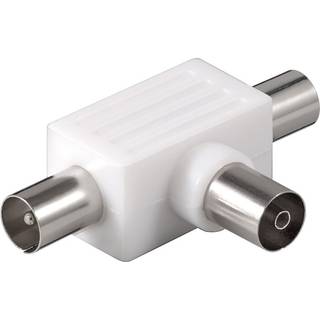 Goobay Antennesplitter T-Adapter - 2 han / 1 hun