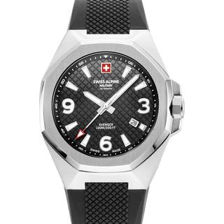 Swiss Alpine Military 7005.1837 Typhoon Sort/Gummi Ø42 mm