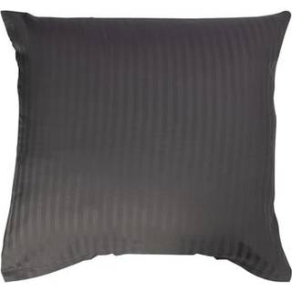 Pudebetræk 60x63cm - 100% Bomuldssatin - Mørkegråt ensfarvet hovedpudebetræk - Borg Living