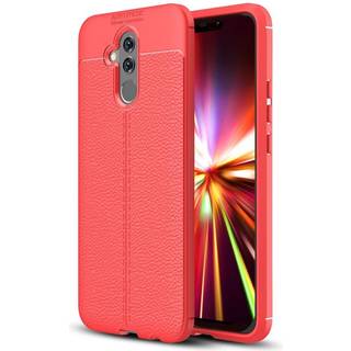 Huawei Mate 20 Lite Litchi Texture TPU Cover Rød