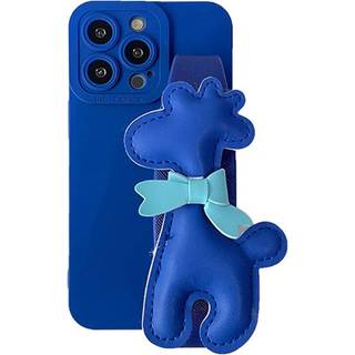 iPhone 14 Pro Fleksibelt Plastik Cover m. Giraf Strop - Blå