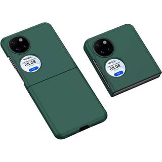 Huawei P50 Pocket Hårdt Plastik Cover m. Gummi Belagt Overflade - Grøn