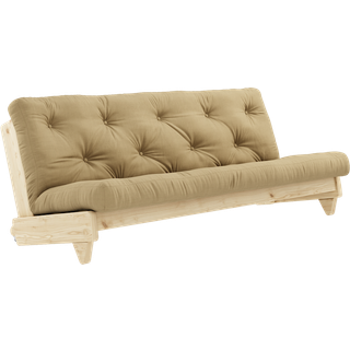 Fresh Sovesofa Fra Karup Design i Massiv FSC Fyrretræ | Japandi - Klar lak - 758 Wheat Beige