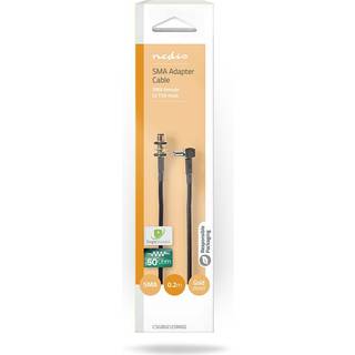 Nedis Antennekabel | SMA Hun | TS9 | Guldplateret | 50 Ohm | Enkelt afskærmet | 0.20 m | Runde | PVC | Sort | Box