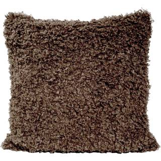 Ceannis Curly Lamb Fake Fur Pudebetræk 50x50 Cm t - Pyntepuder & Betræk Polyester Brun - 043347504