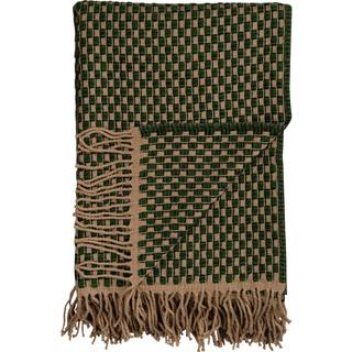 Røros Tweed Isak Plaid 150x210 Cm Green Meadow - Plaider & Tæpper Norsk Lammeuld Grøn - 5351