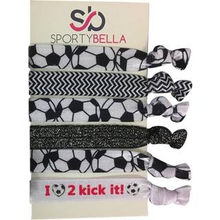 Sportybella fodboldh?rtilbeh?r - ingen fold elastisk h?rb?nd ideel gave til piger fodboldspillere (6 stk)