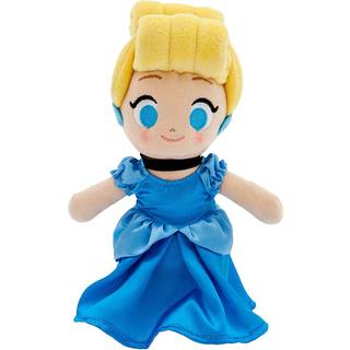 Disney Store Official Askepot Nuimos Plushie - Blød plys med broderede funktioner Pospeable Hands & Turning Head Magnetic Hands til at holde 6 to