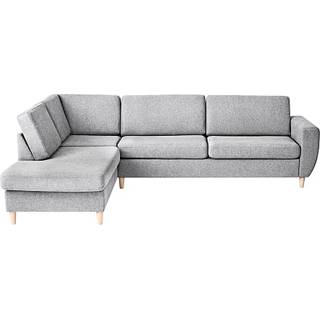 Rom Nordic venstrevendt open-end sofa - lysegrå