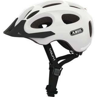 Abus Youn-I Hjelm med skygge hvid - Small (48-54 cm) / Hvid