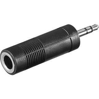 Lydadapter 6,3 mm til 3,5 mm stereo