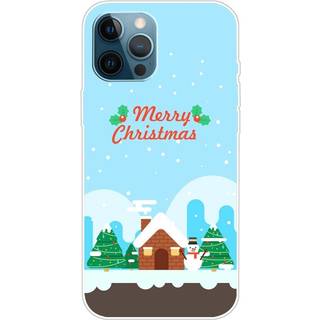 iPhone 14 Pro Fleksibelt Plast Jule Cover - Julehus