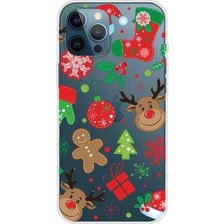 iPhone 14 Pro Fleksibelt Plast Jule Bagside Cover - Julestickers