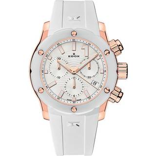 Edox 10225-37RB-BIR CO-1 Chronograph Damenuhr Keramik 38mm 30ATM