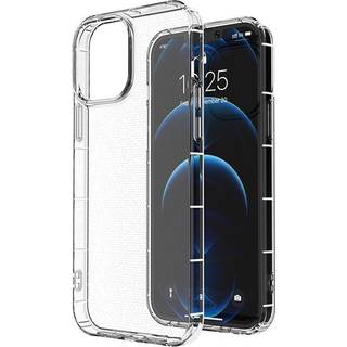 iPhone 14 Pro Fleksibel Plastik Airbag Bagside Cover - Gennemsigtig