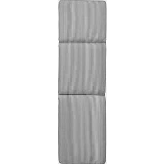 Diyti Narrow Stripe Solsengshynde 50x186 Cm - Puder til Solsenge Polyester Grå - 08-GREC-NS-GRE/WHI