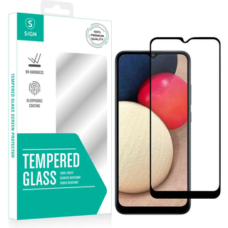 SiGN 2.5D Skærmbeskyttelse i hærdet glas til Samsung Galaxy A02s & Galaxy A03s